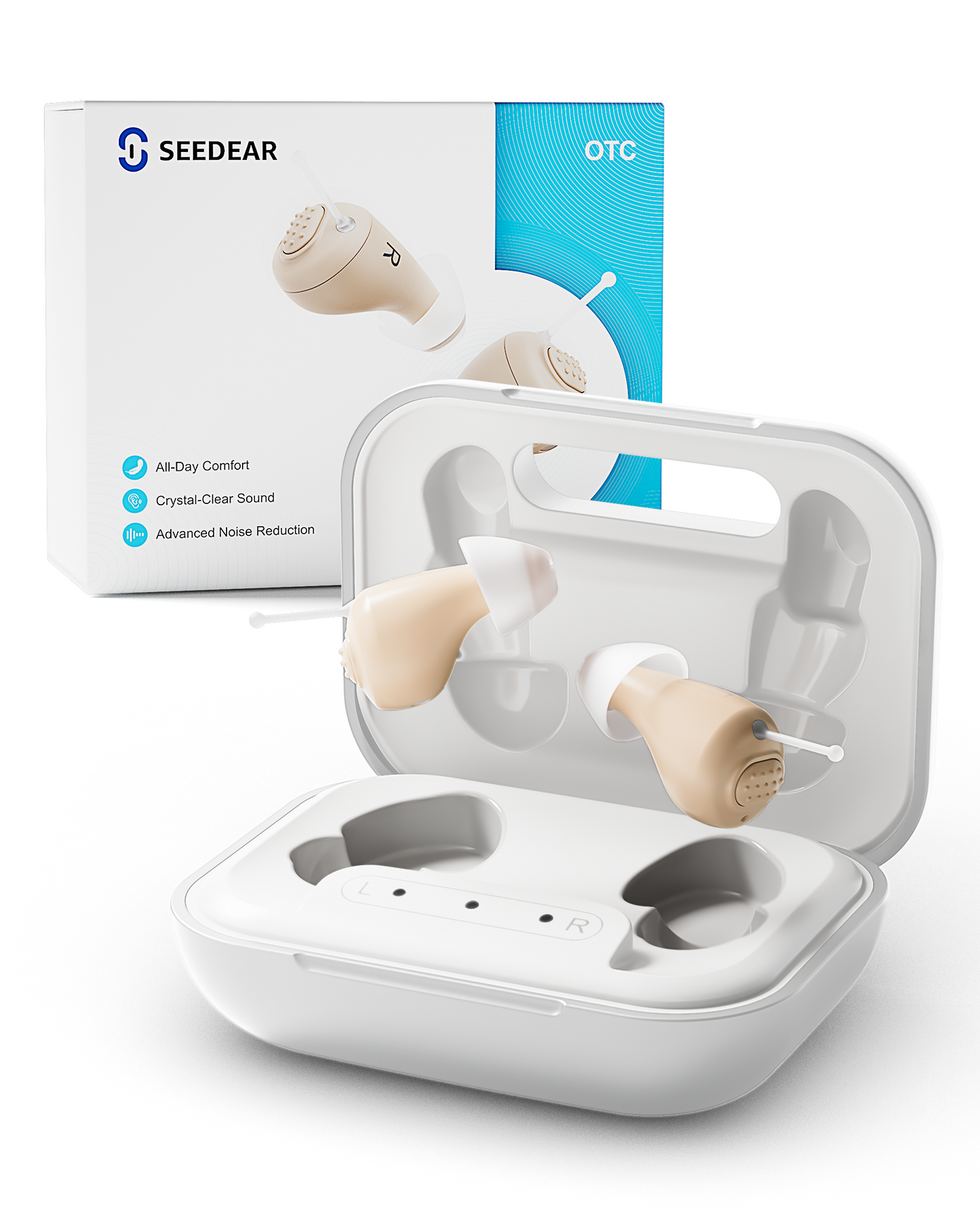 SEEDEAR Hearing Aids for Seniors-white