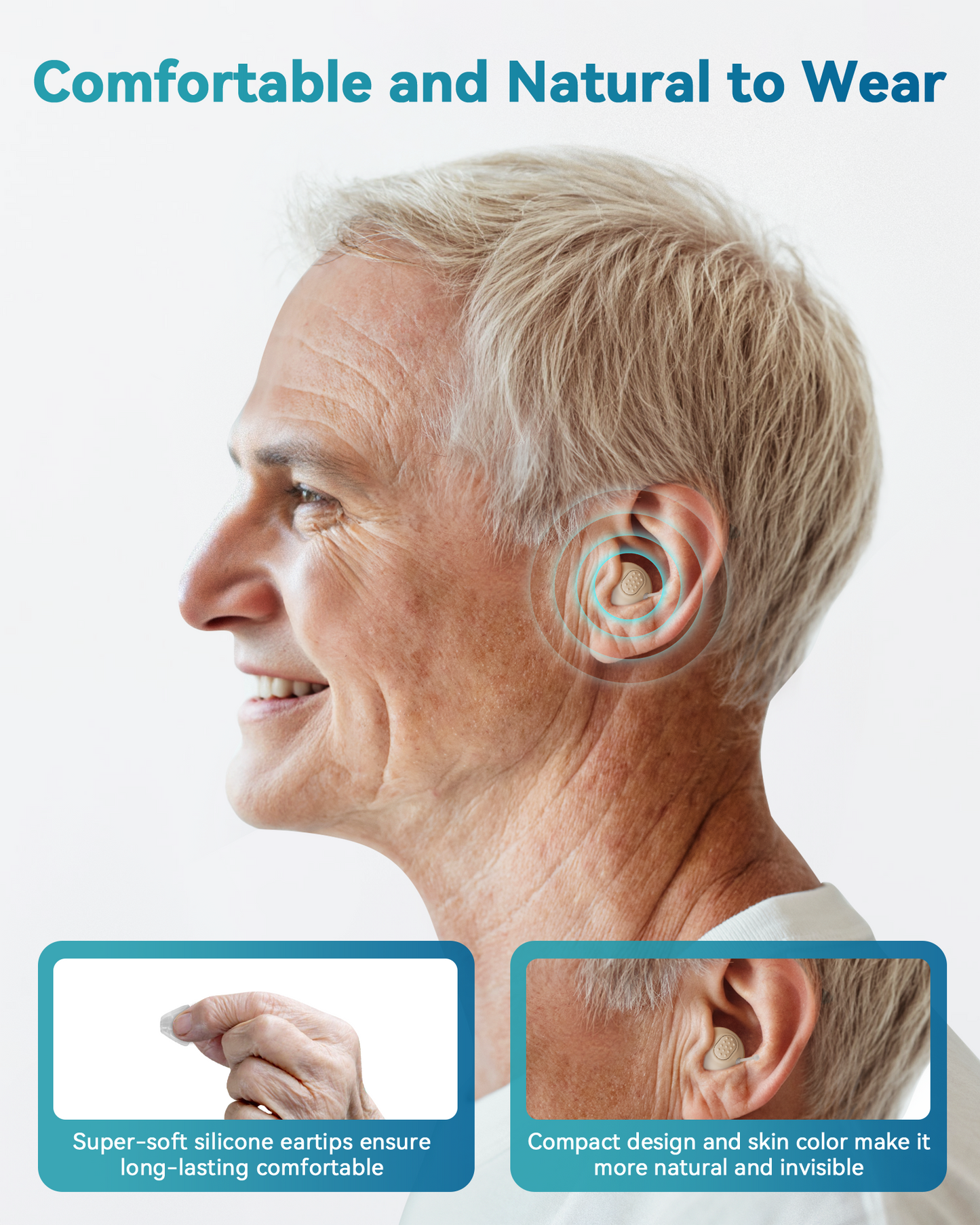 SEEDEAR Hearing Aids for Seniors-white