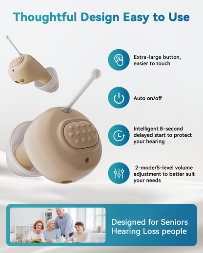 SEEDEAR Hearing Aids for Seniors-white