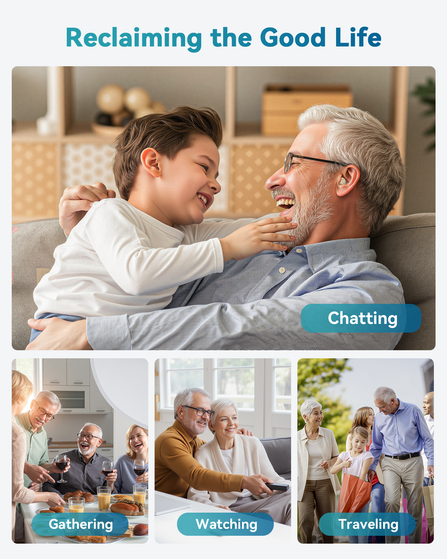 SEEDEAR Hearing Aids for Seniors-white