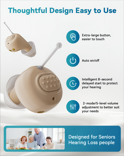 SEEDEAR Hearing Aids for Seniors-Gray